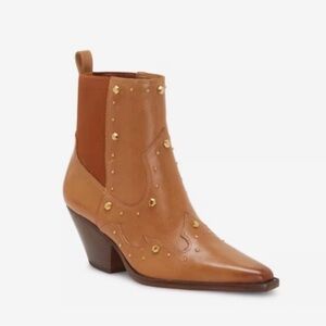 Two by Vince Camuto Tan Studded Ankle Booties